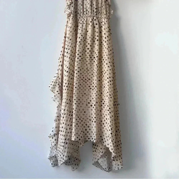 Ulla Johnson 100% Silk Dorothea Midi Dress - Safari Shibori Print - Size 4 - Picture 6 of 16